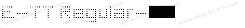 E-TT Regular字体转换